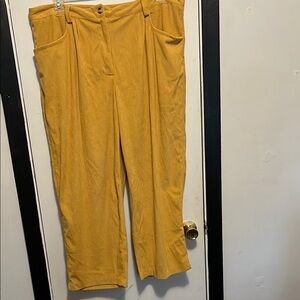 Wide Leg Mustard Pants
